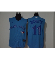 Blue Jays 11 Bo Bichette Blue Nike Cool Base Sleeveless Jersey