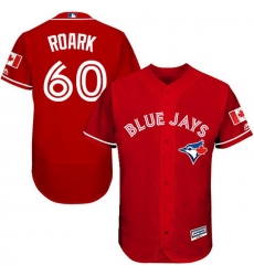 Blue Jays 60 Tanner Roark Red Flexbase Authentic Collection Canada Day Stitched MLB Jersey