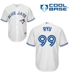 Blue Jays 99 HyunJin Ryu White New Cool Base Stitched MLB Jersey