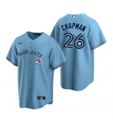 Men Toronto Blue Jays 26 Matt Chapman Light Blue Cool Base Stitched Jerse