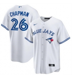 Men Toronto Blue Jays 26 Matt Chapman White Cool Base Stitched jersey