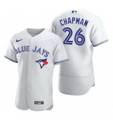 Men Toronto Blue Jays 26 Matt Chapman White Flex Base Stitched Baseball jersey