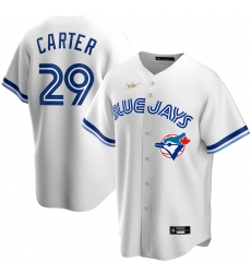 Men Toronto Blue Jays 29 Joe Carter Nike Home Cooperstown Collection Player MLB Jersey White