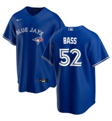 Men Toronto Blue Jays 52 Anthony Bass Royal Cool Base Stitched Jersey