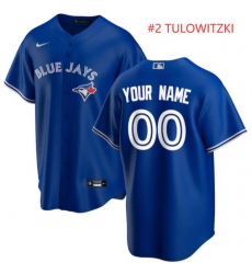 Men Toronto Blue Jays  Troy Tulowitzki  #22 Blue Nike Jersey