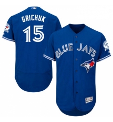 Mens Majestic Toronto Blue Jays 15 Randal Grichuk Royal Blue Alternate Flex Base Authentic Collection MLB Jersey