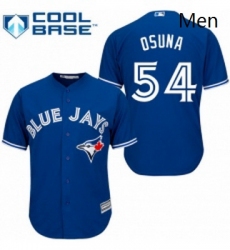 Mens Majestic Toronto Blue Jays 54 Roberto Osuna Replica Blue Alternate MLB Jersey