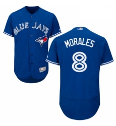 Mens Majestic Toronto Blue Jays 8 Kendrys Morales Royal Blue Flexbase Authentic Collection MLB Jersey