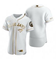 Toronto Blue Jays Blank White Nike Mens Authentic Golden Edition MLB Jersey