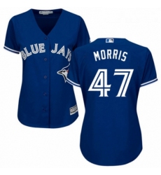 Womens Majestic Toronto Blue Jays 47 Jack Morris Authentic Blue Alternate MLB Jersey 
