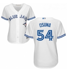Womens Majestic Toronto Blue Jays 54 Roberto Osuna Authentic White Home MLB Jersey