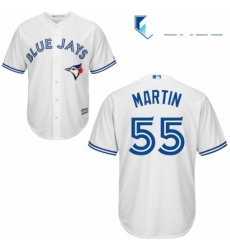 Womens Majestic Toronto Blue Jays 55 Russell Martin Authentic White MLB Jersey