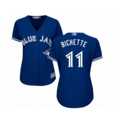 Women's Toronto Blue Jays #11 Bo Bichette Authentic Blue Alternate Baseball Player Jersey