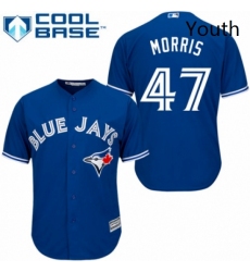 Youth Majestic Toronto Blue Jays 47 Jack Morris Authentic Blue Alternate MLB Jersey 