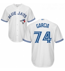 Youth Majestic Toronto Blue Jays 74 Jaime Garcia Authentic White Home MLB Jersey 