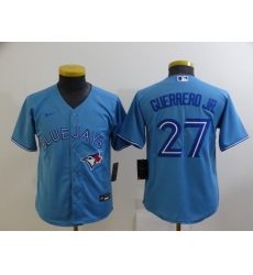 Youth Nike Toronto Blue Jays #27 Vladimir Guerrero Jr. Blue Stitched Baseball Jersey