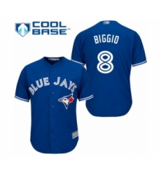 Youth Toronto Blue Jays #8 Cavan Biggio Authentic Blue Alternate Baseball Player Jersey