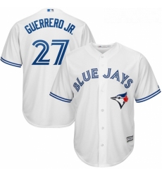 Youth Toronto Blue Jays Vladimir Guerrero Jr Majestic White Home Official Cool Base Player Jersey 