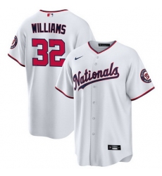 Men Washington Nationals 32 Trevor Williams White Cool Base Stitched Baseball Jersey