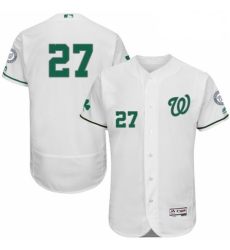 Mens Majestic Washington Nationals 27 Shawn Kelley White Celtic Flexbase Authentic Collection MLB Jersey
