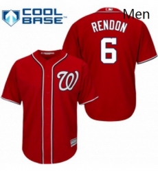 Mens Majestic Washington Nationals 6 Anthony Rendon Replica Red Alternate 1 Cool Base MLB Jersey