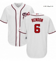 Mens Majestic Washington Nationals 6 Anthony Rendon Replica White Home Cool Base MLB Jersey