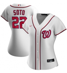 Washington Nationals 22 Juan Soto Nike Women Home 2020 MLB Player Jersey White