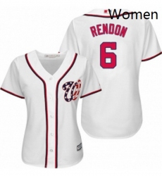 Womens Majestic Washington Nationals 6 Anthony Rendon Replica White Home Cool Base MLB Jersey