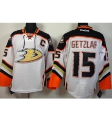 Anaheim Ducks 15 Ryan Getzlaf White Road Stitched NHL Jersey
