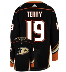 Anaheim Ducks #19 Troy Terry Black Home Authentic Stitched NHL Jersey
