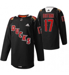 Men Anaheim Ducks 17 Ryan Kesler 2022 Black Angels Night Stitched jersey