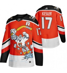 Men Anaheim Ducks 17 Ryan Kesler Red Adidas 2020 21 Reverse Retro Alternate NHL Jersey