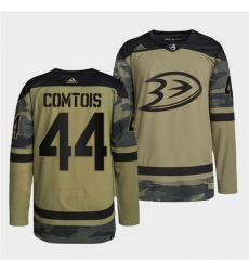 Men Anaheim Ducks 44 Max Comtois 2022 Camo Military Appreciation Night Stitched jersey