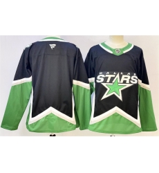 Men Dallas Stars Blank Black 2025 26 Alternate Stitched Hockey Jersey