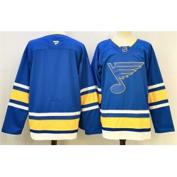 Men St  Louis Blues Blank Blue 2025 Stitched Hockey Jersey