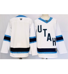 Men Utah Hockey Club Blank White Stitched Jersey