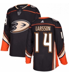 Mens Adidas Anaheim Ducks 14 Jacob Larsson Premier Black Home NHL Jersey 