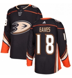 Mens Adidas Anaheim Ducks 18 Patrick Eaves Authentic Black Home NHL Jersey 