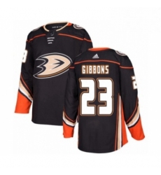 Mens Adidas Anaheim Ducks 23 Brian Gibbons Premier Black Home NHL Jersey 