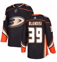 Mens Adidas Anaheim Ducks 39 Joseph Blandisi Authentic Black Home NHL Jersey 