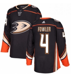 Mens Adidas Anaheim Ducks 4 Cam Fowler Authentic Black Home NHL Jersey 