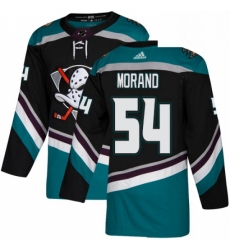 Mens Adidas Anaheim Ducks 54 Antoine Morand Authentic Black Teal Third NHL Jersey 