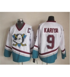 NHL Anaheim Ducks #9 kariya white jerseys restore ancient ways