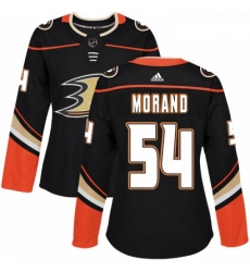 Womens Adidas Anaheim Ducks 54 Antoine Morand Authentic Black Home NHL Jersey 