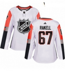 Womens Adidas Anaheim Ducks 67 Rickard Rakell Authentic White 2018 All Star Pacific Division NHL Jersey 