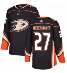 Youth Adidas Anaheim Ducks 27 Scott Niedermayer Premier Black Home NHL Jersey 