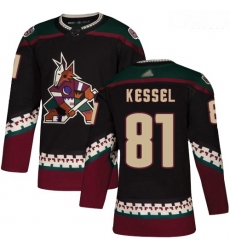 Coyotes #81 Phil Kessel Black Alternate Authentic Stitched Hockey Jersey