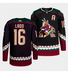 Men Arizona Coyotes 16 Andrew Ladd Black Stitched jersey
