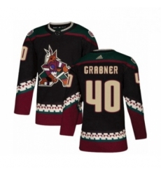 Mens Adidas Arizona Coyotes 40 Michael Grabner Premier Black Alternate NHL Jersey 