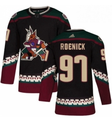 Mens Adidas Arizona Coyotes 97 Jeremy Roenick Premier Black Alternate NHL Jersey 